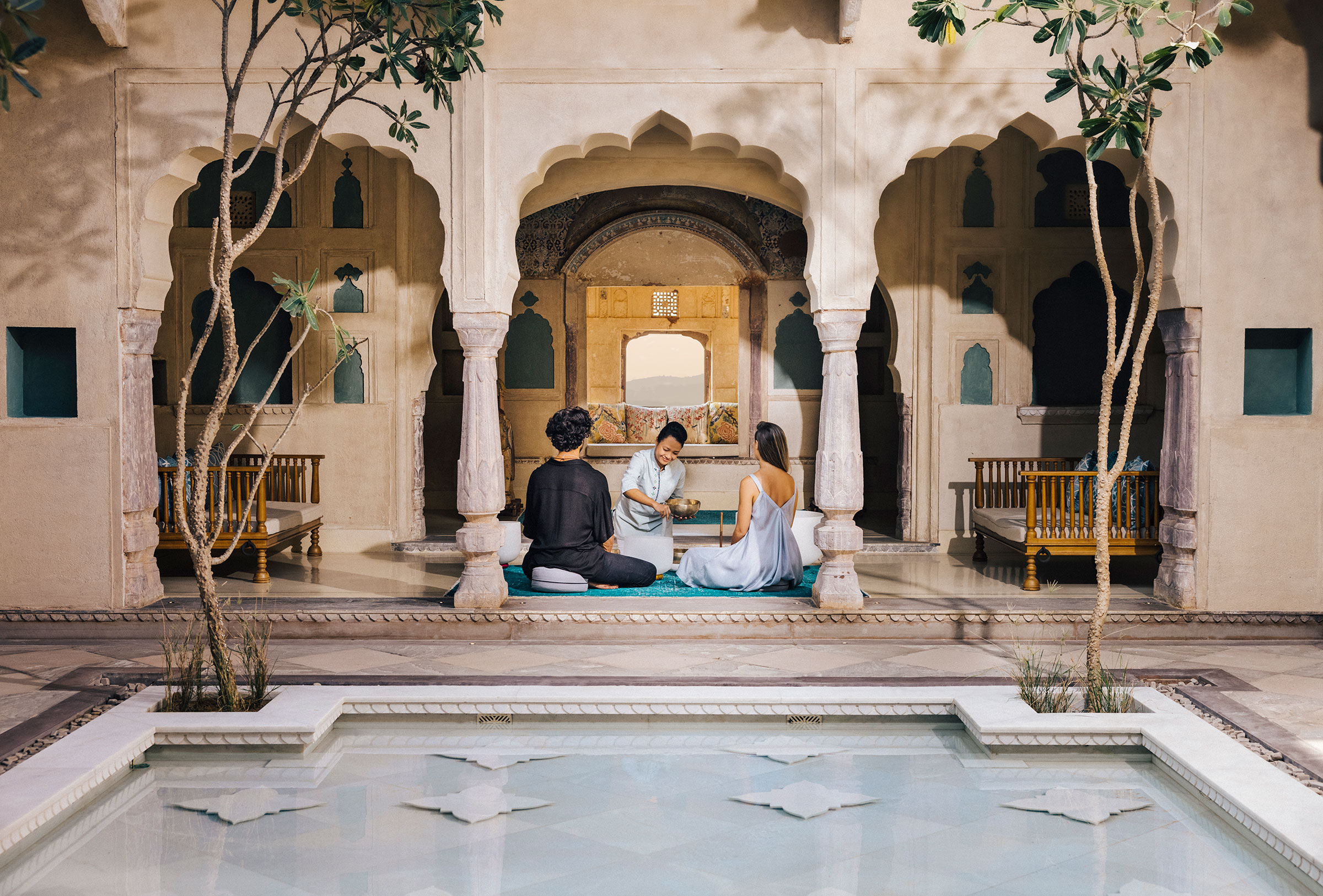 Zenana Mahal Courtyard Six Senses Fort Barwara