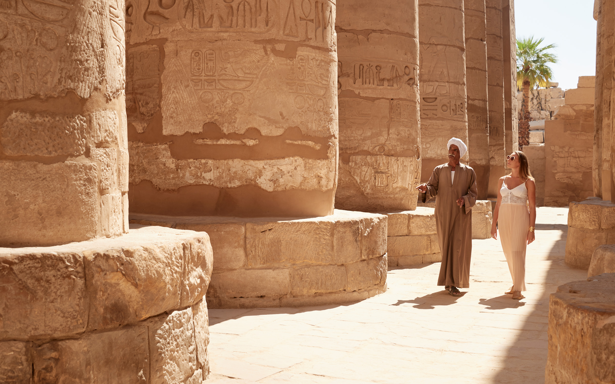 Karnak Temple Columns - Uncovering the Treasures of Egypt