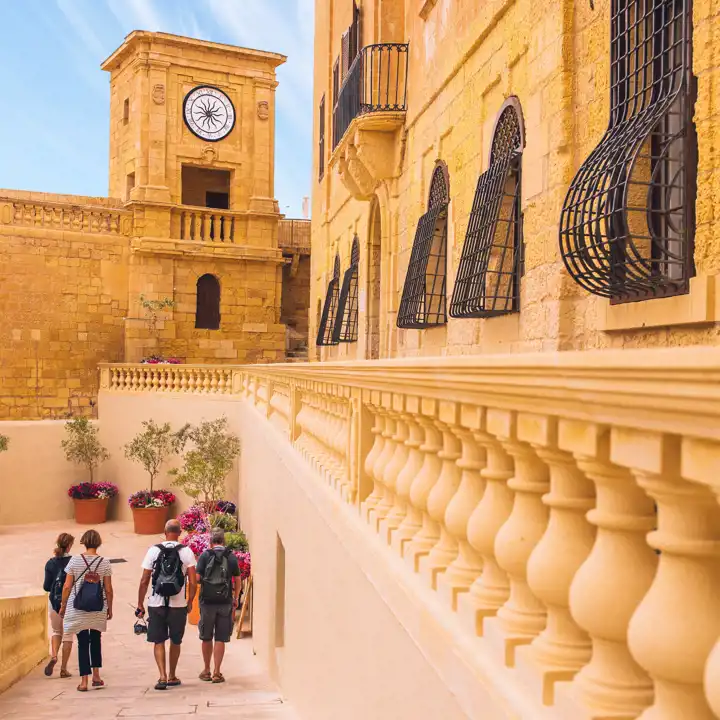Family In Gozo Citadel Credit Visit Malta