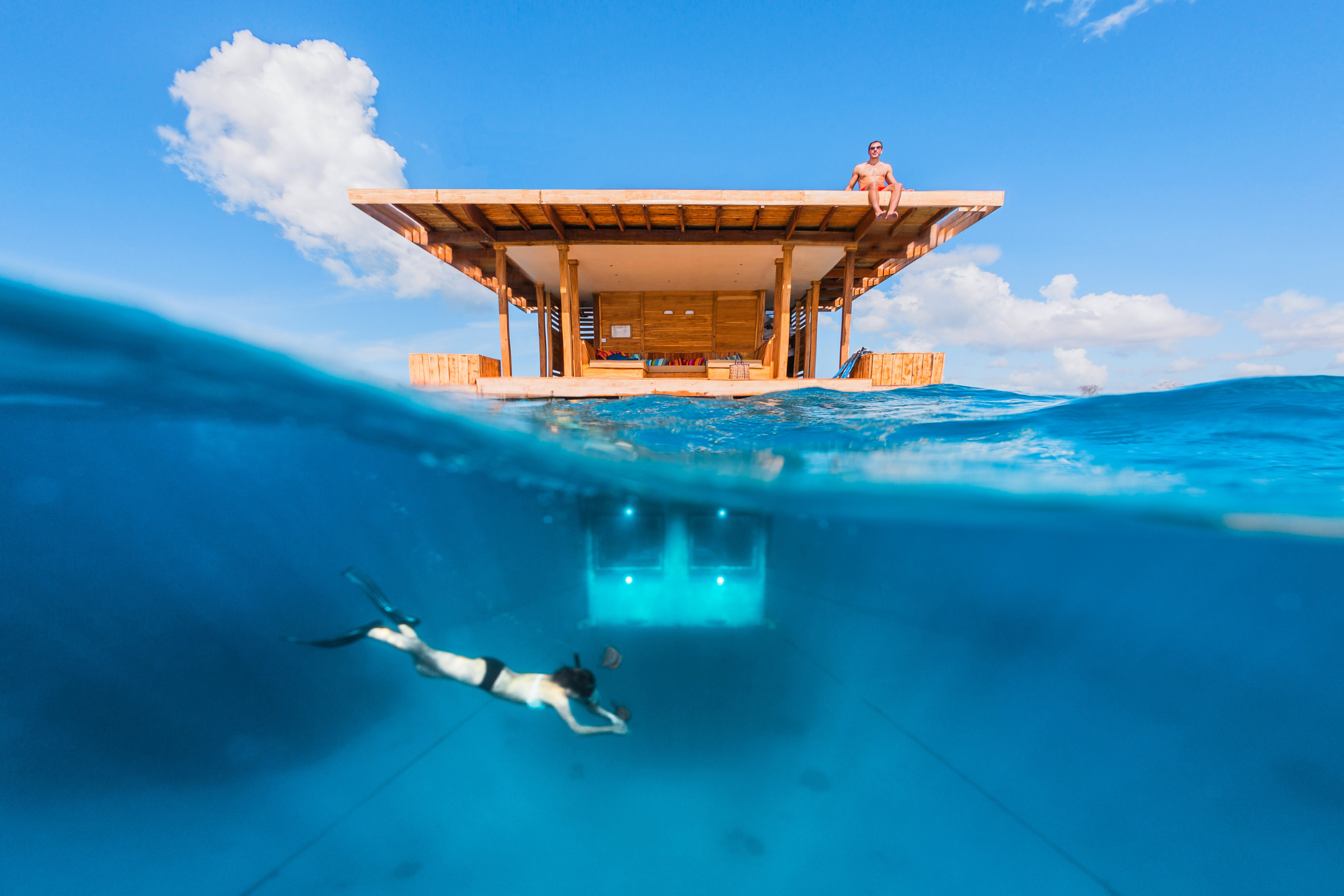 Zanzibar, Manta Resort underwater room