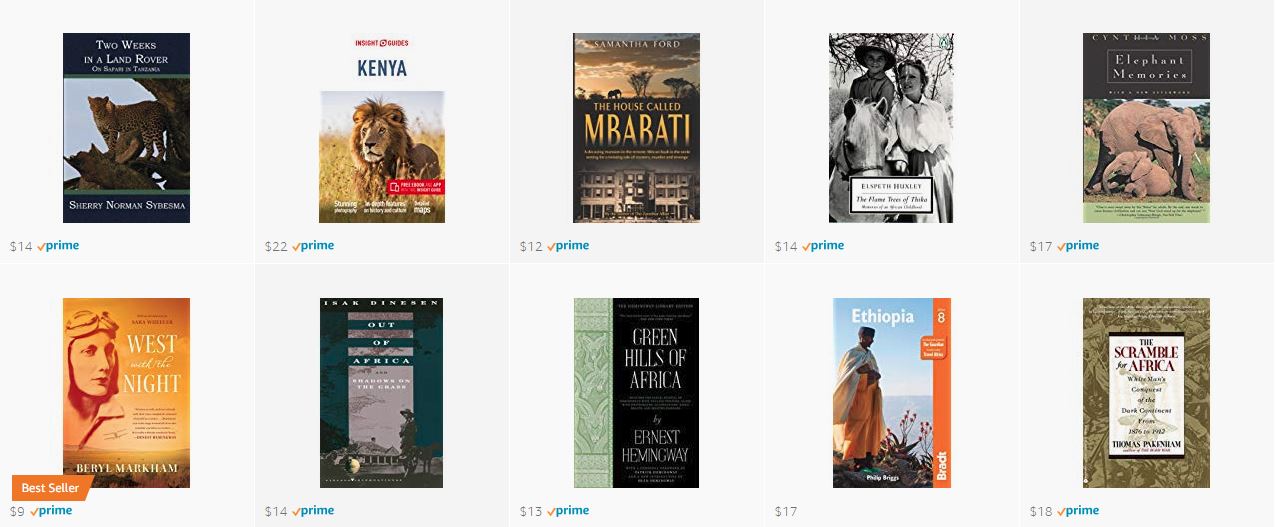 East African Safari Book Recommendations