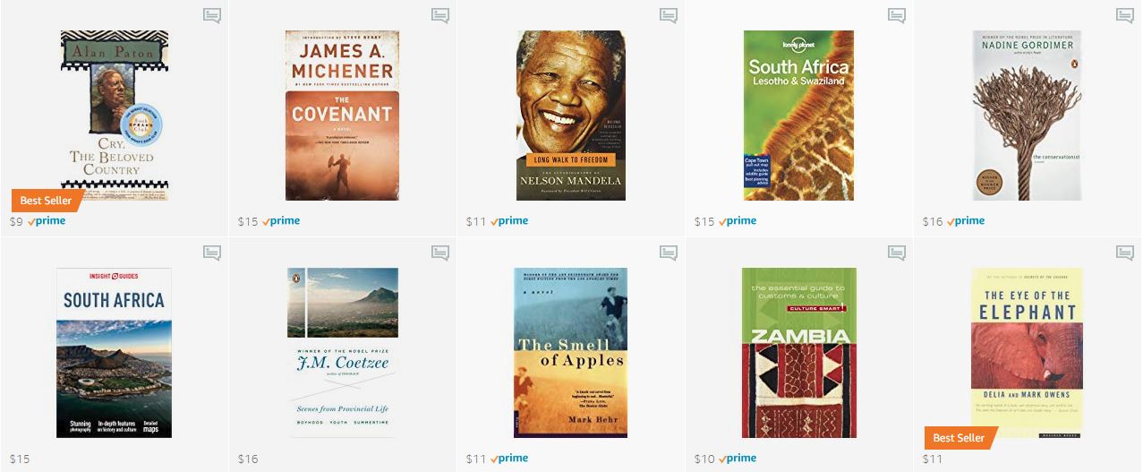 Southern Africa Reading Recommendations
