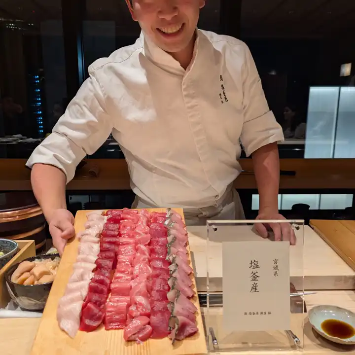 Tokyo Foodie Tour Sushi Shiogama Ginza Kiwami Tuna Sampler