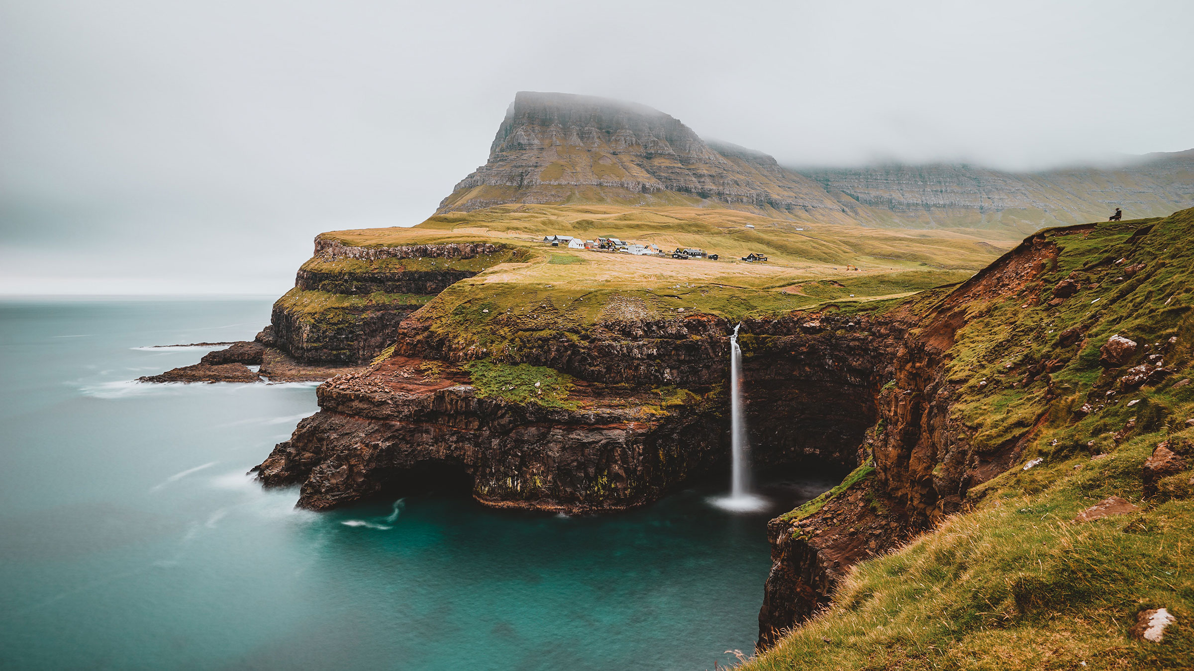 Faroe Islands Waterfall