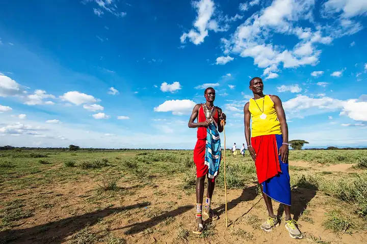 Two Maasai Olympics Kenya Safari Travel